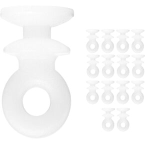 DMSE Wholesale Natural Nylon Sew in Tailslides Tail Slides Curtain Carriers Glides Sliders Slide, Rollers Tracks (56 Pack) in Kuwait