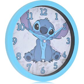 Accutime Lilo and Stitch Kids Wall Clock - 12-inch Analog Clock for Kids, Battery Operated Colorful Clock - Cordless Kids Clock, Modern Classroom & School Clock - Fun & Magical Time Telling for Kids