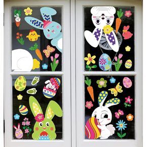 270PCS St. Patrick's Day Window Clings Decorations - Saint Patty Shamrock Gnome Leprechaun Coin Decals Party Ornaments