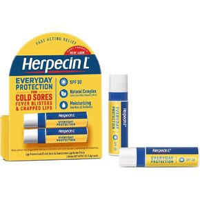 Herpecin-L Lip Protectant/cold Sore & Sunscreen Lip Balm Twin Pack