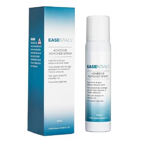 Skin-Friendly No Sting Adhesive Remover Spray, Ideal for Ostomy Patients, Sensitive Skin, and Bandage Removal, Low Residue, Quick Dry, Non-Sticky Formula, Better Than Wipes, 80 ml (2 Pack)
