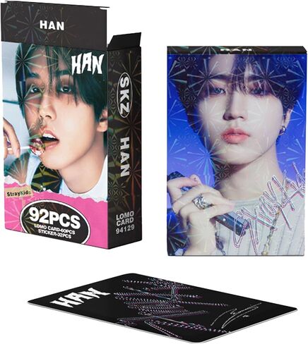 بطاقات صور KPOPBP Stray Kids 92 قطعة SKZ Rock Star ألبوم صور بطاقات KPOP هدية Lomo بطاقات Merch للأولاد والبنات SKZ (FELIX) in Kuwait