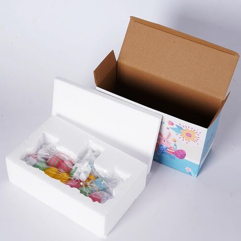 3 Easter Bunny Holding Eggs and Happy Easter Decorations, Resin Easter Bunny Rabbits Figurine Tabletop Centerpiece for Spring Decor Easter Home Office Party Decor… in Kuwait