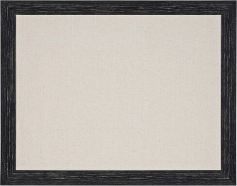 DesignOvation Beatrice Square Framed Oversized Linen Fabric Pinboard, 31" x 31", Rustic Brown, Chic Transitional Wall Organizer in Kuwait