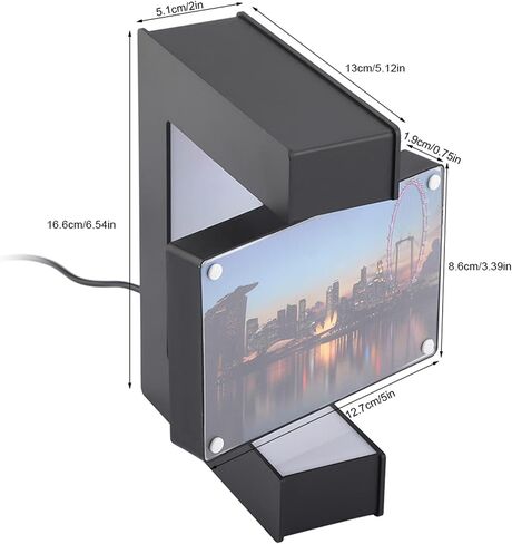 LED Red Heart Magnetic Levitation Photo Frame, Magnetic Levitation Floating Rotating Picture Frame Display Stand for Home Office Wedding Decoration (US) in Saudi Arabia