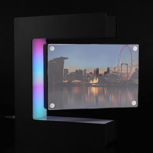 LED Red Heart Magnetic Levitation Photo Frame, Magnetic Levitation Floating Rotating Picture Frame Display Stand for Home Office Wedding Decoration (US) in Saudi Arabia
