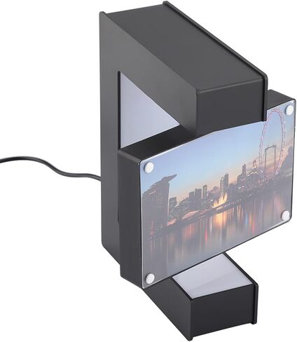 LED Red Heart Magnetic Levitation Photo Frame, Magnetic Levitation Floating Rotating Picture Frame Display Stand for Home Office Wedding Decoration (US) in Saudi Arabia
