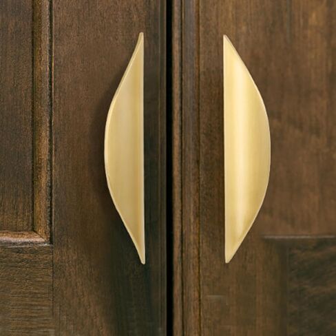 مقبض الهلال الذهبي من Xisakaca، قطعتان من درج نصف القمر يسحب النحاس ويسحب مقابض الأدراج المصقولة 2.52 بوصة مراكز ثقب لملحقات الأجهزة والأثاث ومقبض الدرج ومقبض الباب وخزانة ملابس الحمام in Kuwait