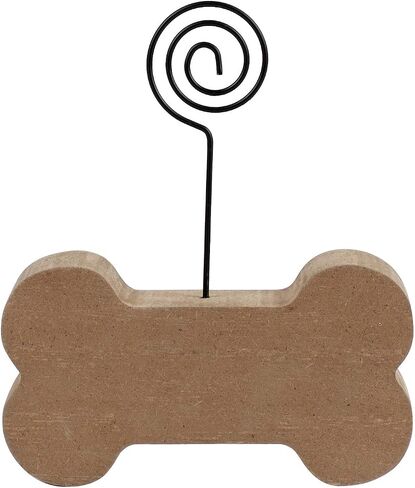 Hanna Roberts Decorative Dog Picture Holder, Woof With Paw Print, 4" x 4.5" in Kuwait