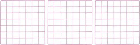 YOKIVE 3Pcs Iron Wire Grid Panel, Decorative Panels Board | Photo Pictures Display Holders Hanging Frame for Home Office (Pink, 14"x14") in Saudi Arabia