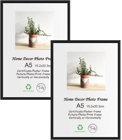 إطار صورة خشبي مقاس 8 × 10 من خشب البلوط مكون من 4 قطع إطار صور خشبي بلون الخشب الطبيعي مع زجاج شبكي للتركيب على الحائط أو عرض الطاولة in Kuwait