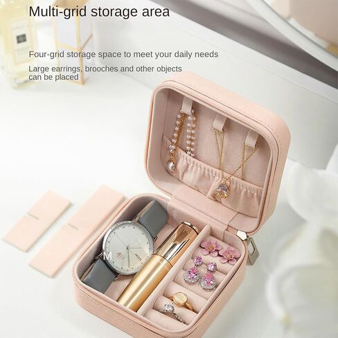OTFESJ Jewelry Travel Case Small Jewelry Box jewelry travel box for Rings, Earrings, Necklaces and Other Gifts in Saudi Arabia