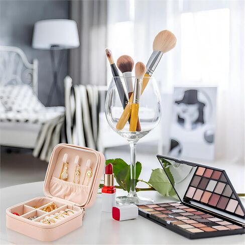 OTFESJ Jewelry Travel Case Small Jewelry Box jewelry travel box for Rings, Earrings, Necklaces and Other Gifts in Saudi Arabia