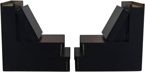 Bellaa Classic Wooden Book Bookends Library Hidden Drawers Vintage Cool Creative Unique Decorative Books Support Shelves Desk Organizer in Saudi Arabia