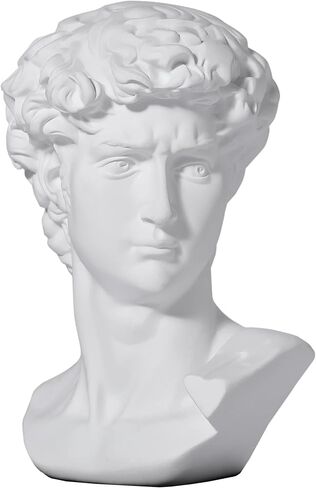 LAGOM HOUSE Greek Statue of David Head 6" Greek David Statue Bust Statue Sculpture Figurine Michelangelo Replica, Roman Greek Mythology Decor for Home/Office/Wedding/Party in Saudi Arabia