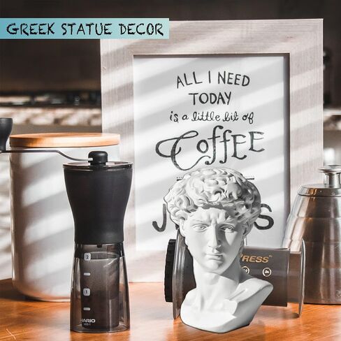 LAGOM HOUSE Greek Statue of David Head 6" Greek David Statue Bust Statue Sculpture Figurine Michelangelo Replica, Roman Greek Mythology Decor for Home/Office/Wedding/Party in Saudi Arabia