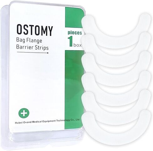 40Pcs Ostomy Barrier Strips for Colostomy Bags, Y-Shaped Barrier Adhesive Strips, Barrier Extender of Ostomy Supplies in Kuwait
