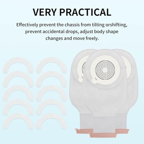 40Pcs Ostomy Barrier Strips for Colostomy Bags, Y-Shaped Barrier Adhesive Strips, Barrier Extender of Ostomy Supplies in Kuwait