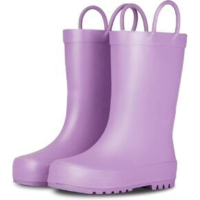 Lone Cone Elementary Collection - Premium Natural Rubber Rain Boots with Matte Finish for Toddlers and Kids, Leap Frog Green, Toddler 5