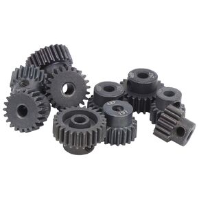 Rc Motor Gear, 10Pcs Set 16T‑25T 7075 48P Steel RC Car Motor Gear Pinion RC 48P Pinion Gear Sets 3.175 For 1/8 1/10 Brushless Motor With 3.17Mm Shaft