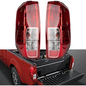 Tail Light Assembly Compatible With 2005-2021 Nissan Frontier, Suzuki Equator Driver and Passenger Side Rear Brake Lamps With Bulb Inside and wiring harness Replace# 26550-EA825 26555-EA825