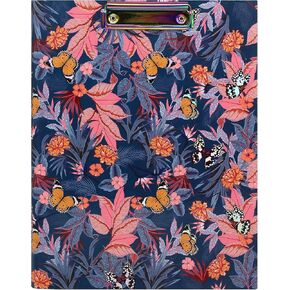 Pukka Pad Bloom A4 Padfolio – Document Storage Clipboard with Inner File Folder and Notepad - 12.6 x 5.3in – Black