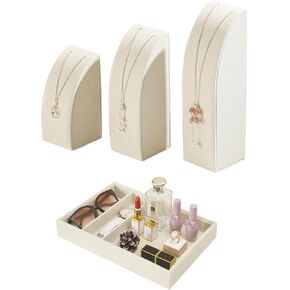 Necklace Display Holder Organizer, Desktop Storage Tray