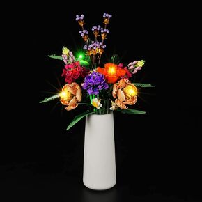 LED Light Kit for Lego Icons Dried Flower Centerpiece 10314 Artificial Plants Set, Lighting Set Compatible with Lego 10314 (Lights Only, No Lego Models)