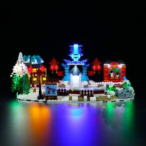 مجموعة إضاءة LED لمهرجان الجليد للعام القمري الجديد 80109 من Lego، مجموعة إضاءة توصيل USB متوافقة مع Lego 80109 (أضواء فقط، لا توجد نماذج Lego) (كلاسيكي)