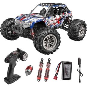 1/16 Scale Hobby RC Car, 36 KPH High-Speed 4WD RC Truck, 2.4 GHz Remote Control Car, 4WD All-Terrain Electric Vehicle, 4X4 Waterproof Off-Road Vehicle for Kids and Adults
