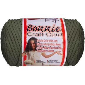 Bonnie Macrame Craft Cord 6mmx100yd-Smoke Gray