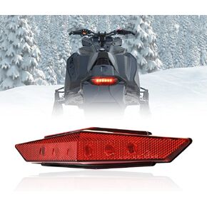 SAUTVS Red LED Tail Light for Ski-Doo/Spyder, Red Rear Brake Stop Light Tail Lamp for Can-Am Spyder F3 RT 2019-2024 / Ski-Doo MXZ Renegade Summit 600 850 2017-2023 Accessories (Replace #520001143)