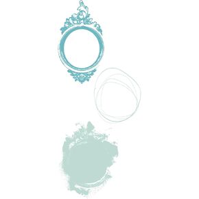 Sizzix Layered Clear Stamps - Artsy Regal Frame by 49 and Market