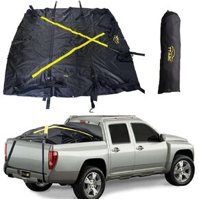 6'x 6' Tarp for Truck Bed Trailers Cargo Net Heavy Duty 73"x73" Adjustable Tightness Waterproof Cover Upgrade Version(S)
