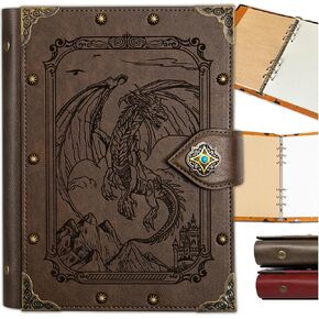 DUROTAN Tree of Life Journal Notebook,Unique A5 Binder 400 Page For Sketchbook,Drawing Journal,College Ruled Notebook,Men and Women Dnd Gift Set