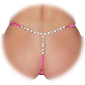 Sexy Simple Pearl Pendant Waist Chain Thong Panties Summer Beach Metal Chain Thong Panties Festival Rave G String Thong Bead Hip Body Chain Jewelry for Women