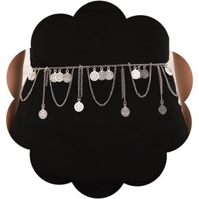 Jumwrit Punk Layered Metal Waist Chain