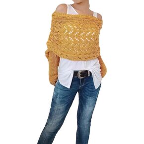 Fashionable Scarf with Sleeves for Women - Stylish Knitted Wrap Crochet Pattern, Multi-Functional Sweater Scarf