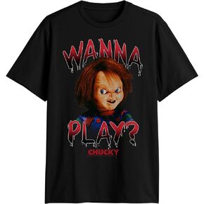 Chucky Child's Play Wanna Play Guy Mens Adult T-Shirt