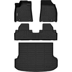GINOWY-Floor Mats & Cargo Line for 2010-2015 RX, RX350 RX450h, All Weather Car Floor Mat RX350 RX450h Floor Liners, RX Cargo Mat, Rubber Mats Trunk Mat for Lexus RX