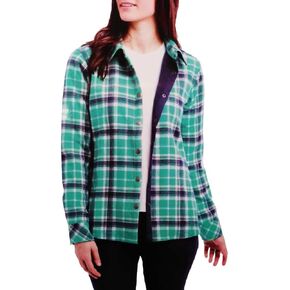 Orvis Womens Fleece Lined Flannel Shirt Jacket