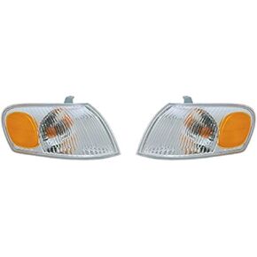 RAREELECTRICAL New Turn Signal Light Pair Compatible With Toyota Corolla 1998-2000 8151002040 To2521150 81510-02040 81520-02040 To2520150