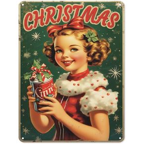 Christmas Snowmans Metal Tin Sign Vintage Style Merry Christmas Metal Sign Home Bar Decor Cafe Bar Restaurant Shop 8x12 Inch
