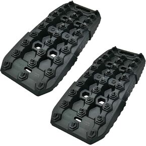 Caliber XTrax Off Road and Snow Recovery Traction Boards, Black, 2-PACK