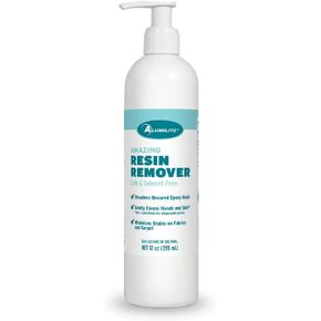 Alumilite Amazing Resin Remover, 12 Oz, with Eco-Friendly, Gentle Formula, Easily Removes Uncured Epoxy Resin Keeping your Hands and Work Surfaces, Tools, Bottle and More!