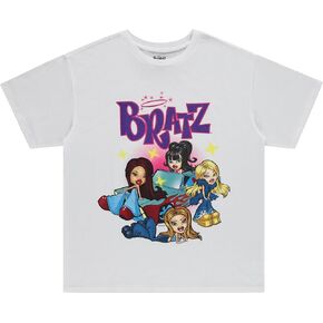 Bratz Ladies Original Dolls Shirt - Yasmin, Cloe, Jade, and Sasha 1990's Vintage Throwback Graphic T-Shirt