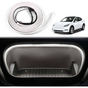 for Tesla Model Y 2021 2022 2023 Frunk LED Light Strip Front Trunk Light Bar Decoration Lights Accessories Waterproof DC 15V White Light