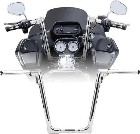 1-1/4 بوصة مقود منصهر بالدهون قابل للتعديل 16 بوصة Rise Ape Monkey Bar متوافق مع موديلات 1996-2013 Road Glide 1995-2022 Road King 18 لاحقًا (كروم) in Kuwait