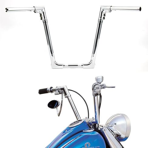 1-1/4 بوصة مقود منصهر بالدهون قابل للتعديل 16 بوصة Rise Ape Monkey Bar متوافق مع موديلات 1996-2013 Road Glide 1995-2022 Road King 18 لاحقًا (كروم) in Kuwait