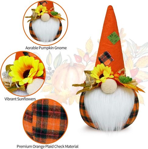 سقوط كبير التماثيل اليقطين ديكور مزرعة الخريف الحصاد الزينة اليقطين، التماثيل اليقطين مع عباد الشمس الاصطناعية، سقوط التماثيل عيد الشكر in Kuwait